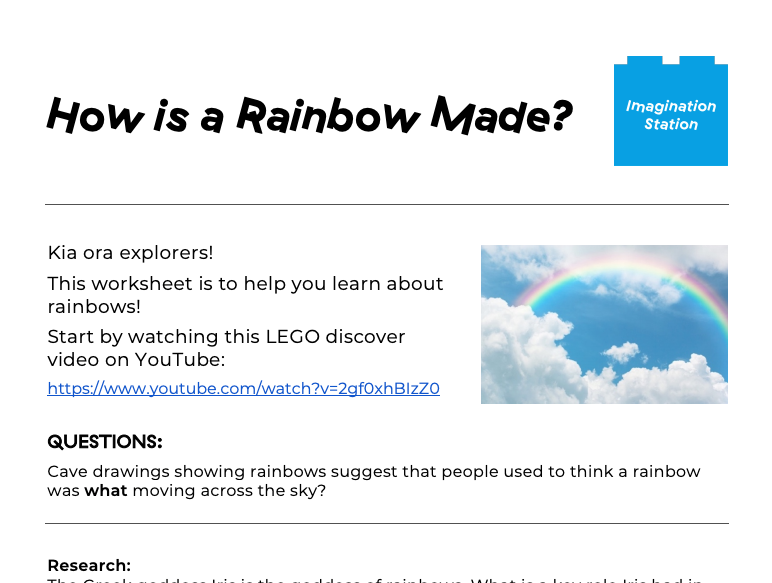 How is a Rainbow Made? at Imagination Station